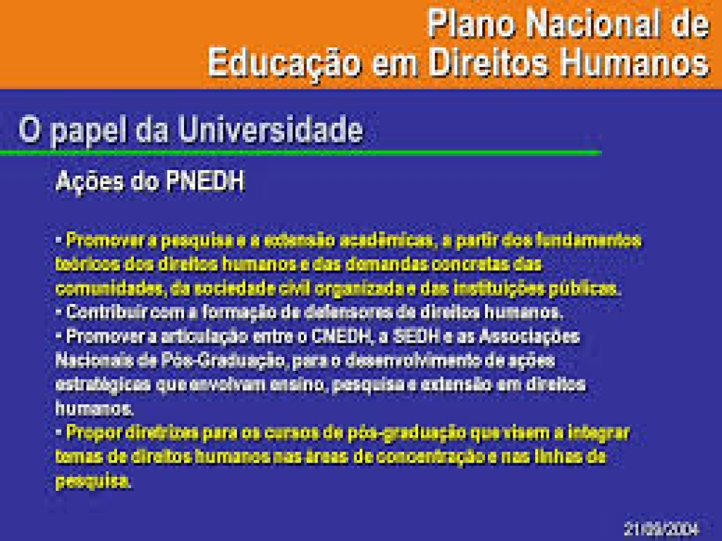 2003_Abertura do Seminário “A contribuição da Universidade na formação em direitos humanos” –