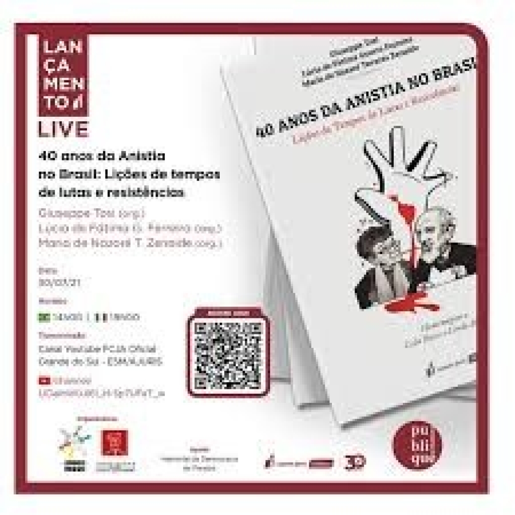 2021_40 ANOS DA LEI DE ANISTIA NOO BRASIL - LANÇAMENTO DO LIVRO